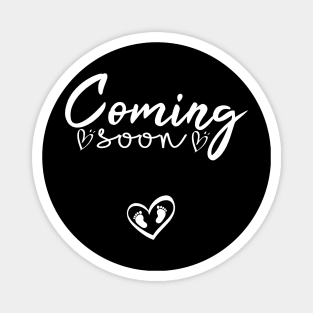 Coming Soon Announcement Pregnancy Magnet